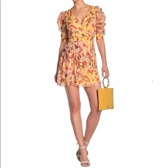 Walter Baker Adriana Floral Puff Sleeve Mini Dress - Picture 10 of 11